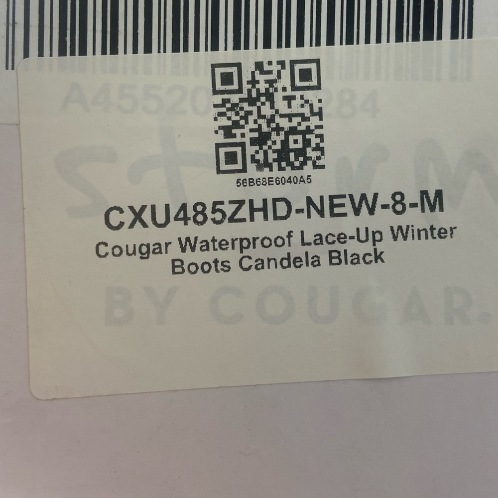 New Storm By Cougar Waterproof Lace-up Candela Winter Boots Black Womens Size 8 - Picture 9 of 9
